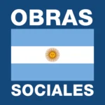 Bandera representando las Obras Sociales en Argentina con texto "negrito"