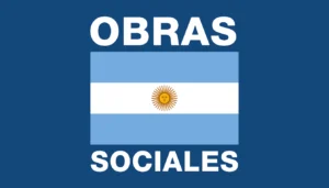 Bandera representando las Obras Sociales en Argentina con texto "negrito"